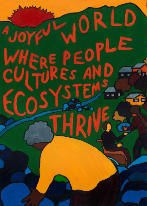 MRG's Vision Poster: A joyful world where people cultures and ecosystems thrive